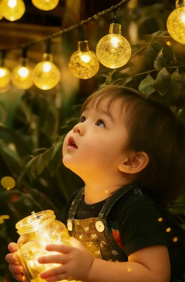 Family in front of home
