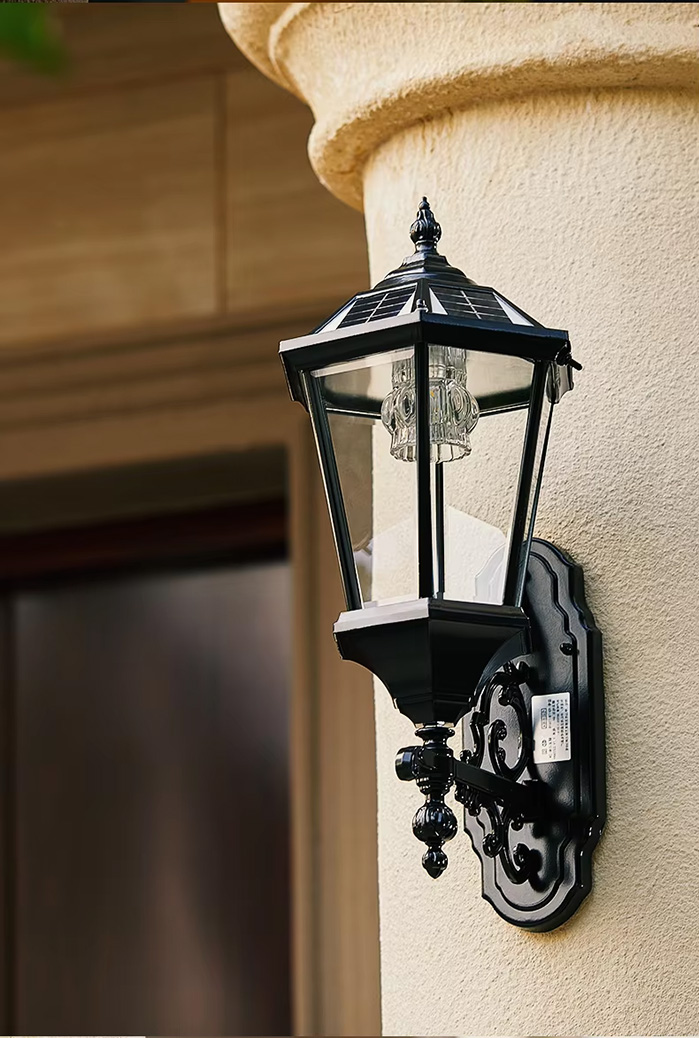Solar Wall Light with Dimmable Brightness