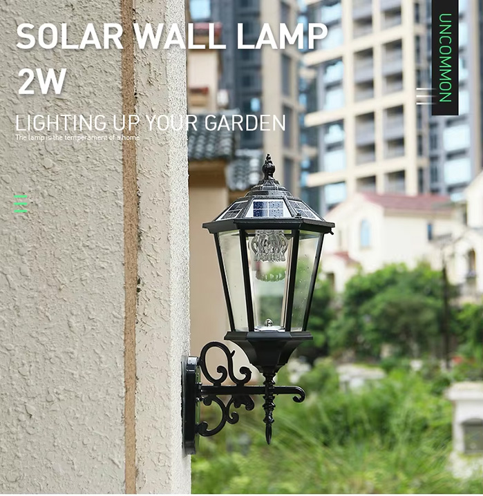 Solar Wall Light with Dimmable Brightness