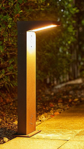 Motion Sensor Light with Dual-Color in use