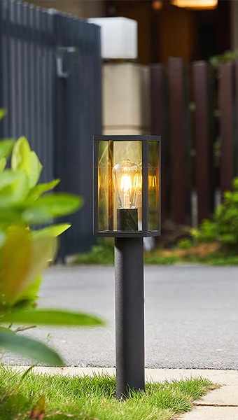 LED Bollard Light for Garden & Lawn in use