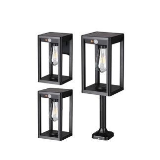 Solar Wall Light - Vintage Edison Style