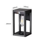 Solar Wall Light – Vintage Edison Style 1