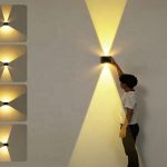 Dual-Sided Solar Wall Lamp for Outdoor 4