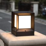 Square Solar Pillar Light 4