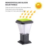 Modern Aluminum Solar Pillar Light 2