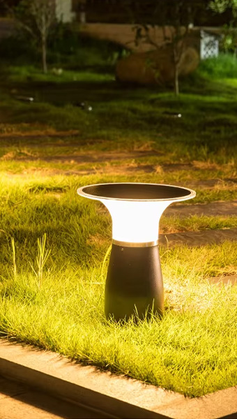 Waterproof Solar LED Garden Light for Lawn & Pathway in use