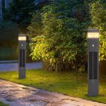 Solar Pathway Light with Adjustable Panels 3