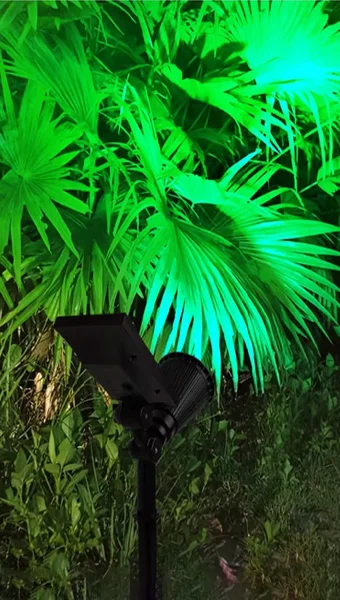 Led Solar Spotlight in use