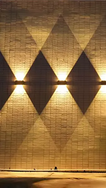 Dual-Sided LED Wall Light in use