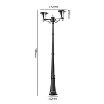 Modern IP65 Solar Aluminum Path Light 2