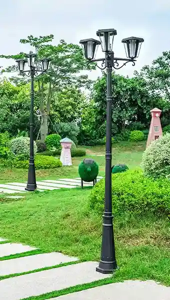 Modern IP65 Solar Aluminum Path Light in use