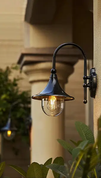 Vintage Wall Light in use