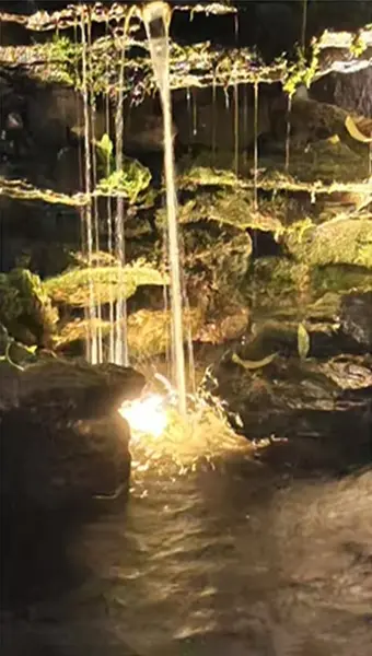 Solar Pool Light in use